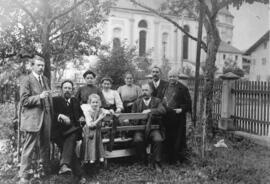 Familie Georg Anker mit Pfarrer Seißl Ebbs 1912