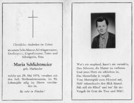 Maria Schlichtmeier geb Harlander 29 08 1978