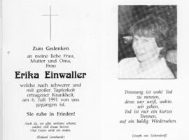 Erika Einwaller 06 07 1991