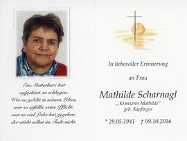 Mathilde Scharnagl geb Kapfinger 09 10 2016