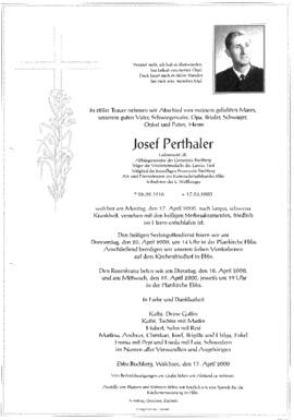 Josef Perthaler Bürgermeister Lederer 17 04 2000