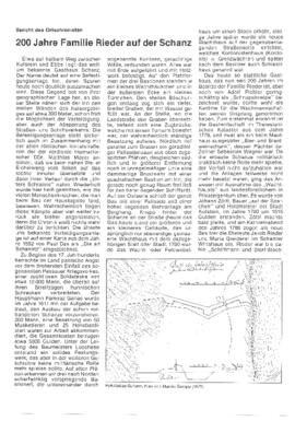 Schanz in Ebbs 200 Bericht  Anker Ebbser Gemeindeblatt 1986