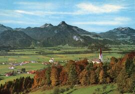 Postkarte Ebbs St. Nikolaus nach Bayern Herbst