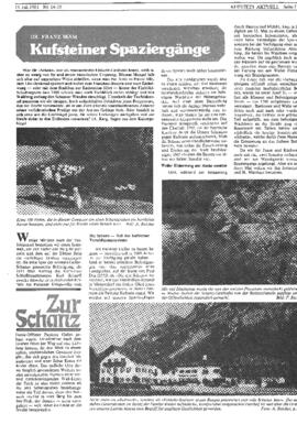 Schanz in Ebbs 200 Bericht Spaziergänge Dr Biasi