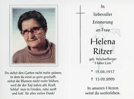 Helena Ritzer geb Wechselberger Huber 13 02 2005