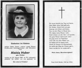 Aloisia Huber geb Pichler 29 08 1967