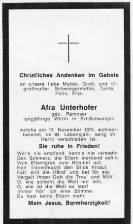 Afra Unterhofer geb Ramoser Erl 13 11 1975