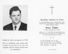 Peter Thaler Plafing 11 05 1969