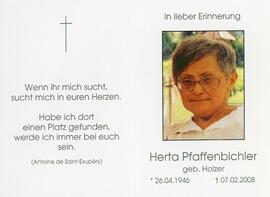 Herta Pfaffenbichler geb Holzer 07 02 2008