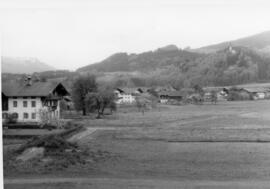 Blick von Hauptschule zu Prantlbauer ca 1970