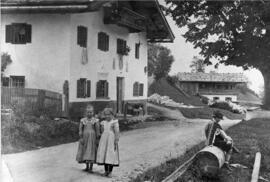 Tiroler Idyll Dorf unbekannt Postkarte 1906