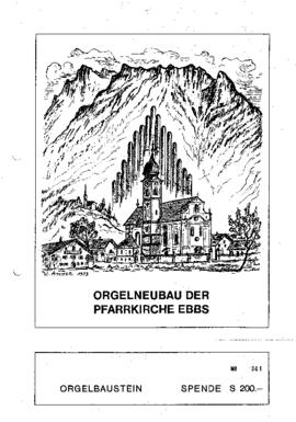 Pfarrkirche Ebbs Orgel Bausteinaktion 1976