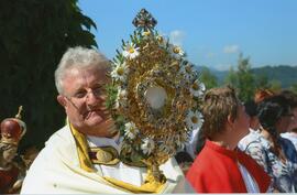 Fronleichnam Prozession Ebbs ca 2010 Pfarrer Kurz