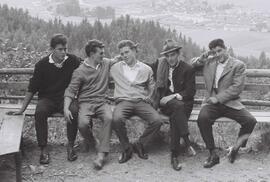 Anker Georg und Mitterer Buam auf Neapelbank Kaisertal 1961