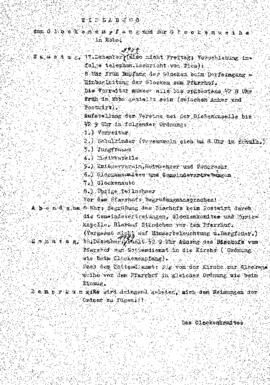 Glockenemfpang und Weihe in Ebbs Einladung an die Bevölkerung 12 12 1949