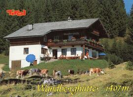 Postkarte Rettenschöss Wandberghütte Sommer mit Kühen