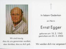 Ernst Egger 25 03 2003