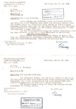 Fürsorge Altgersheim Ebbs Einzelakten 1948