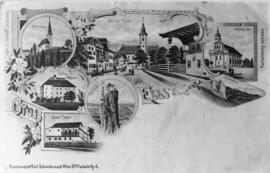 Ebbs Postkarte Sehenswürdigkeiten um 1900