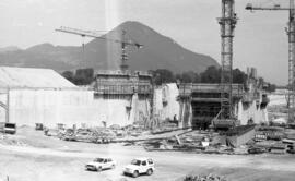 Innkraftwerk Baustelle Wehranlage 1991