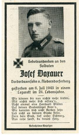 Josef Daxauer Vorderdax 06 07 1943