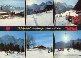 Postkarte 09 Ebbs Schigebiet Aschinger Alm