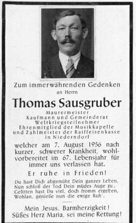 Thomas Sausgruber Niederndorf 07 08 1956