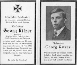 Georg Ritzer Stadler 14 05 1944