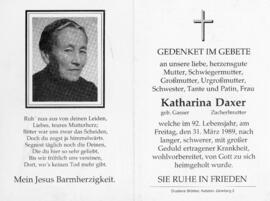 Katharina Daxer geb Gasser Zacherl 31 03 1989