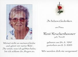 Rosi Kruckenhauser geb Treichl 08 03 2005