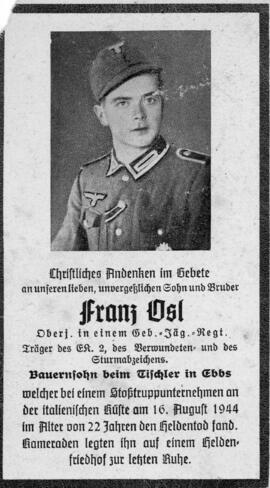 Franz Osl Tischler 16 08 1944