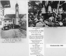 Pfarrkirche Ebbs Glockenweihe Collage 1905
