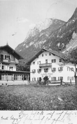 Gasthaus Schanz Postkarte ca 1930