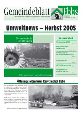 Ebbser Gemeindeblatt 104 2005 10 Umwelt