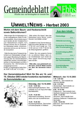 Ebbser Gemeindeblatt 095 2003 10 Umwelt