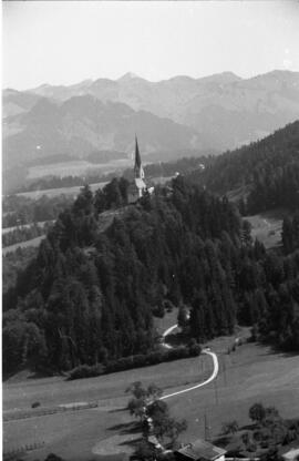 Ebbs St Nikolaus Richtung Geigelstein Aufnahme aus 1956