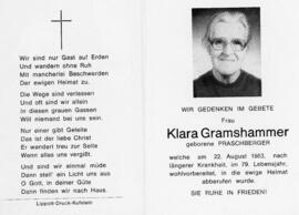 Klara Gramshammer geb Praschberger 22 08 1983