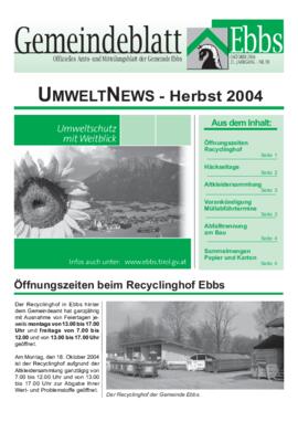 Ebbser Gemeindeblatt 099 2004 10 Umwelt