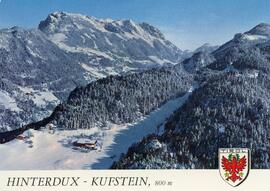 Postkarte Kufstein Winter Hintertux gegen Kaisertal