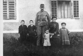 Weltkrieg 1 Georg Achorner mit Familie ev Madler ca 1916
