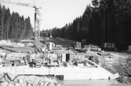 Innkraftwerk Bau Jennbachunterführung Feber 1990