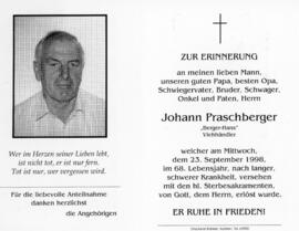 Johann Praschberger Berger Hans 183