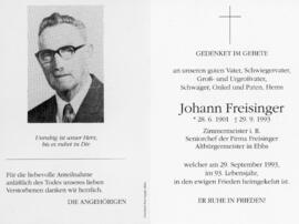 Johann Freisinger Bürgermeister 129