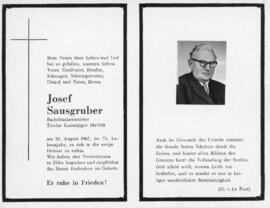Josef Sausgruber 22 08 1967