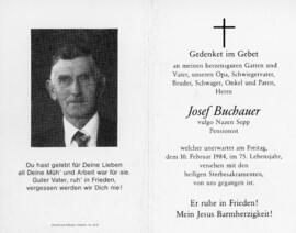 Josef Buchauer Nazen Sepp 10 02 1984