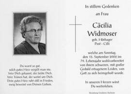 Cäcilia Widmoser geb Hörhager 297