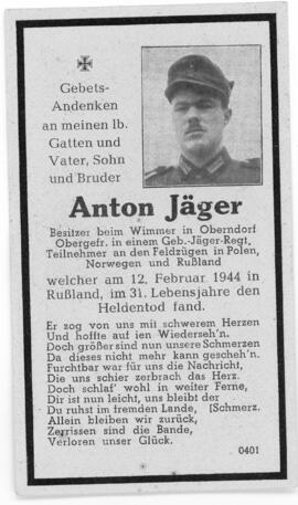 Anton Jäger Wimmer 12 02 1944