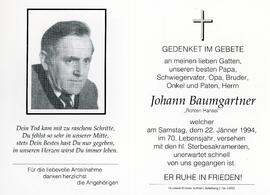Johann Baumgartner Rothen Hansei 22 01 1994