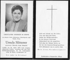 Ursula Mitterer SChmied Oberndorf 26 04 1973