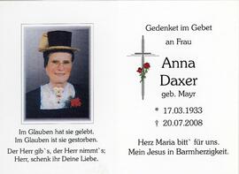 Anna Daxer geb Mayr Zacherl 20 07 2008